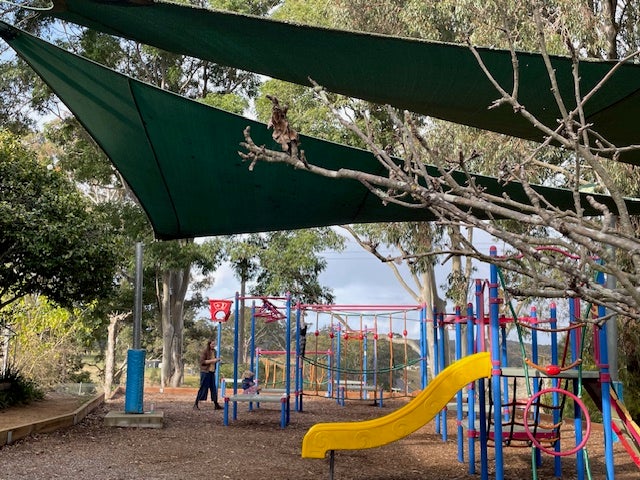 bright coloured play ground